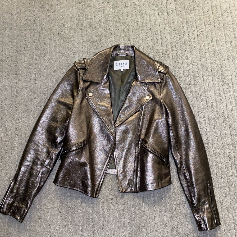 Leather Jacket Claudie Pierlot size 36/S/US4